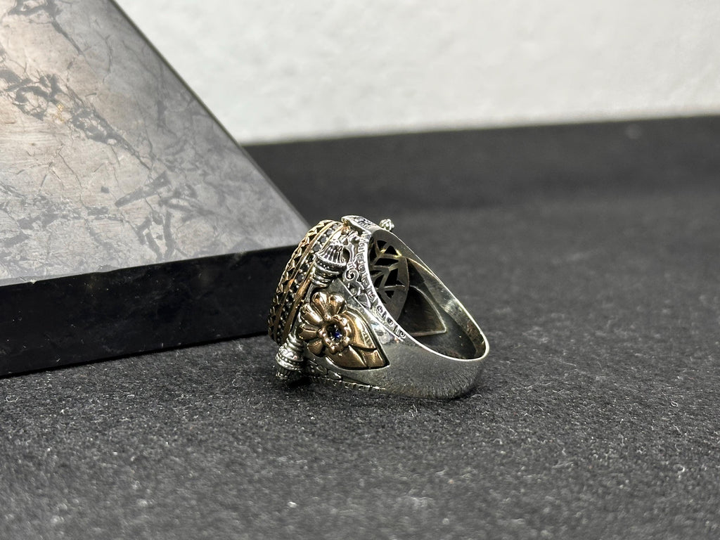 Red Zirconium Stone Ring: Sterling Silver Handmade Jewelry