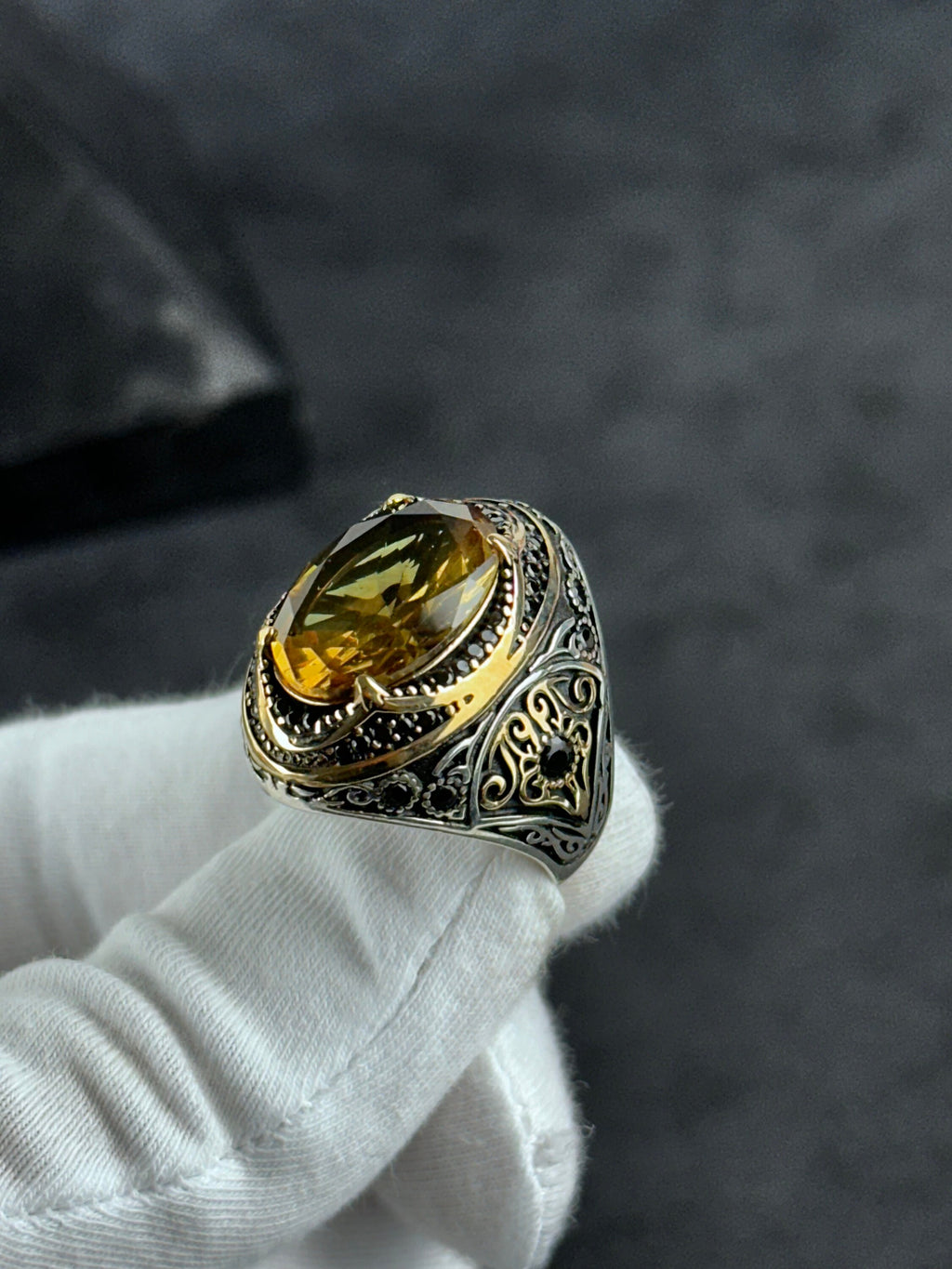 Silver Ring: Handmade with Color-Changing Sultanite - Unique Gift Boxed