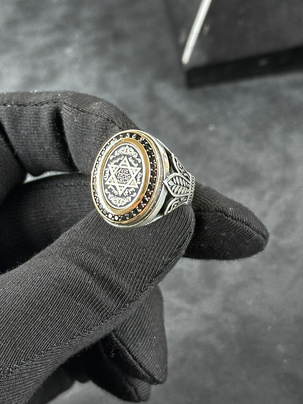 Solomon Seal Ring: Sterling Silver Talisman for Protection