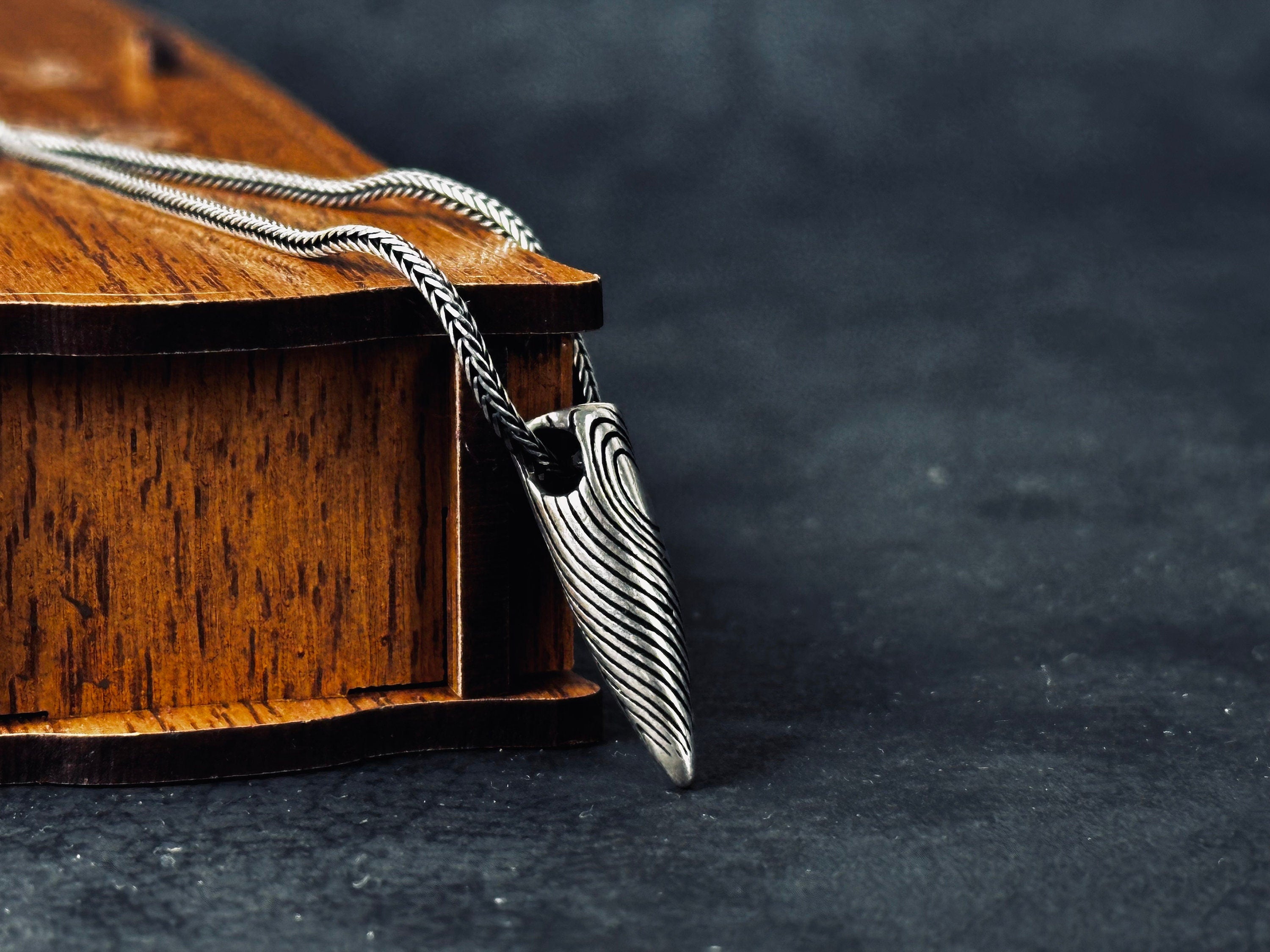 Bullet Pendant Necklace: Silver Statement Jewelry (Chain Length Options)