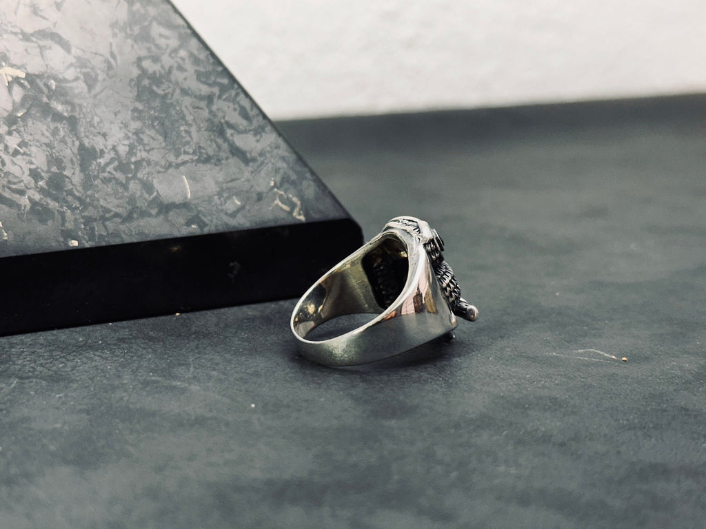 Sterling Silver Owl Ring: Handmade Personalized Animal Jewelry