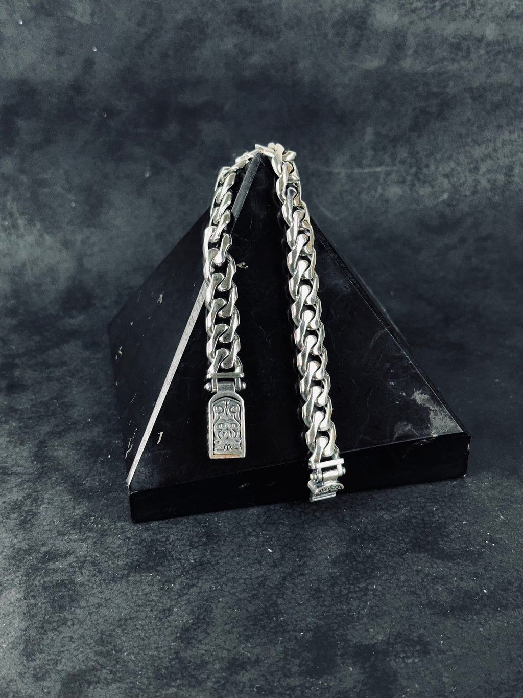 Personalized Silver Bracelet: Handmade, Custom Engraved Gift