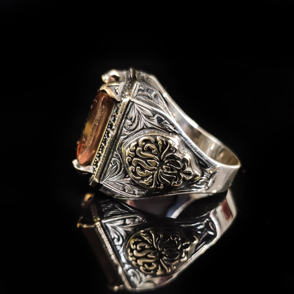 Sterling Silver Ring: Rare Sultanite Gemstone - Handmade Color Shift