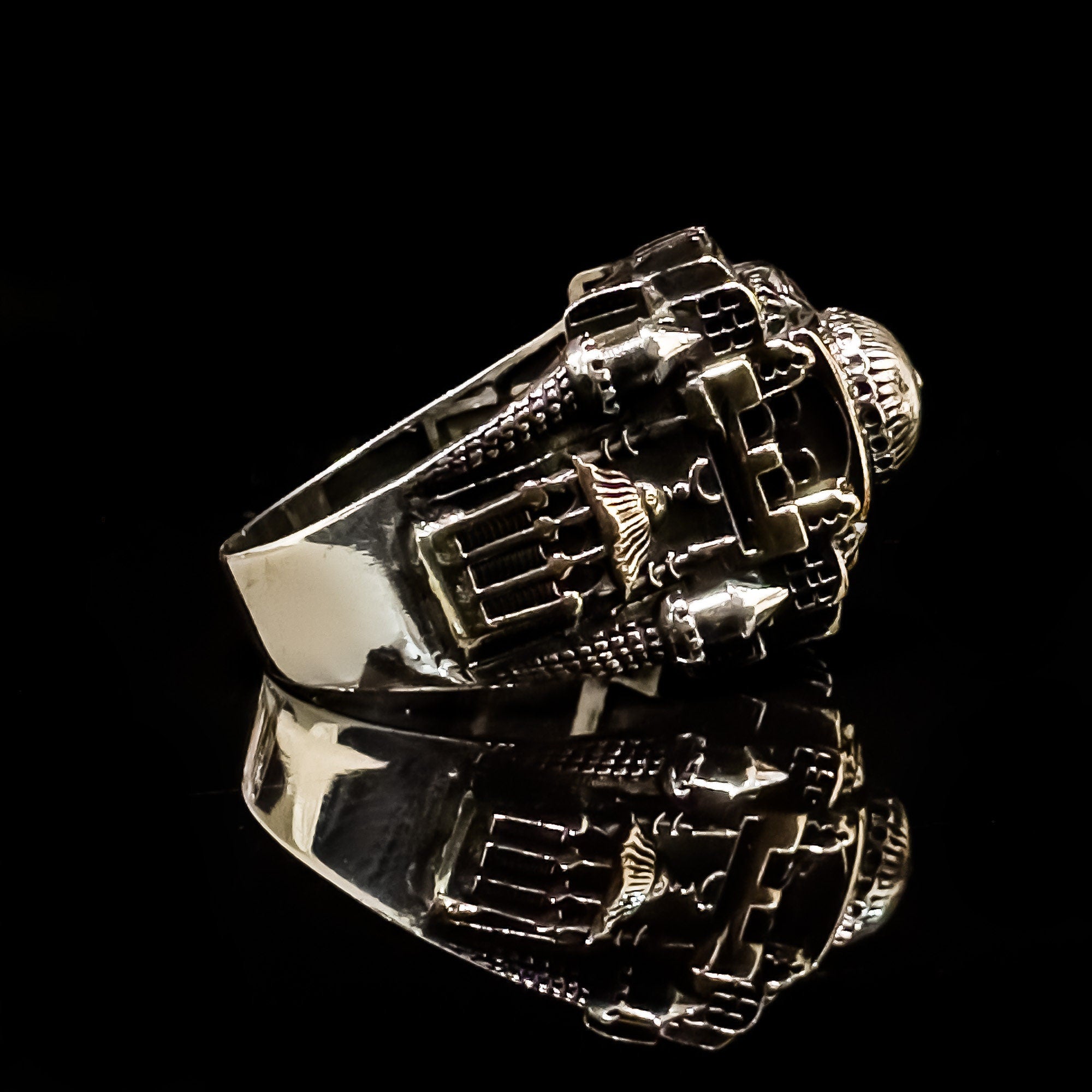 Mosque Ring: Handmade Sterling Silver (Men's Islamic Jewelry)