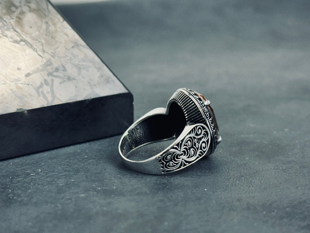 Sultanite Oval Ring - Color Changing Gemstone in Sterling Silver