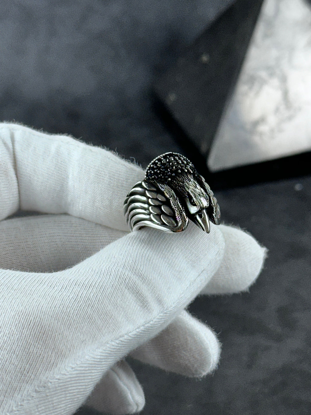 Eagle Ring: Sterling Silver Handmade - Bold Men's Statement