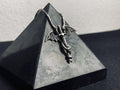 Bat Wing Sword Pendant: Gothic Sterling Silver Necklace