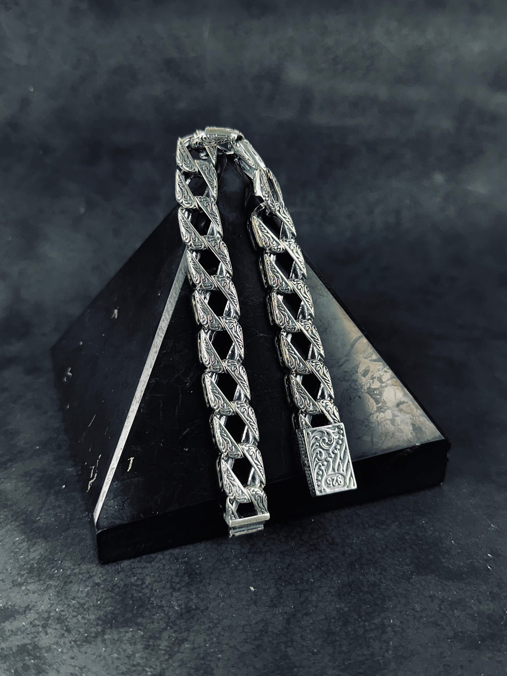 Sterling Silver Chain Bracelet - Handmade with Removable Link