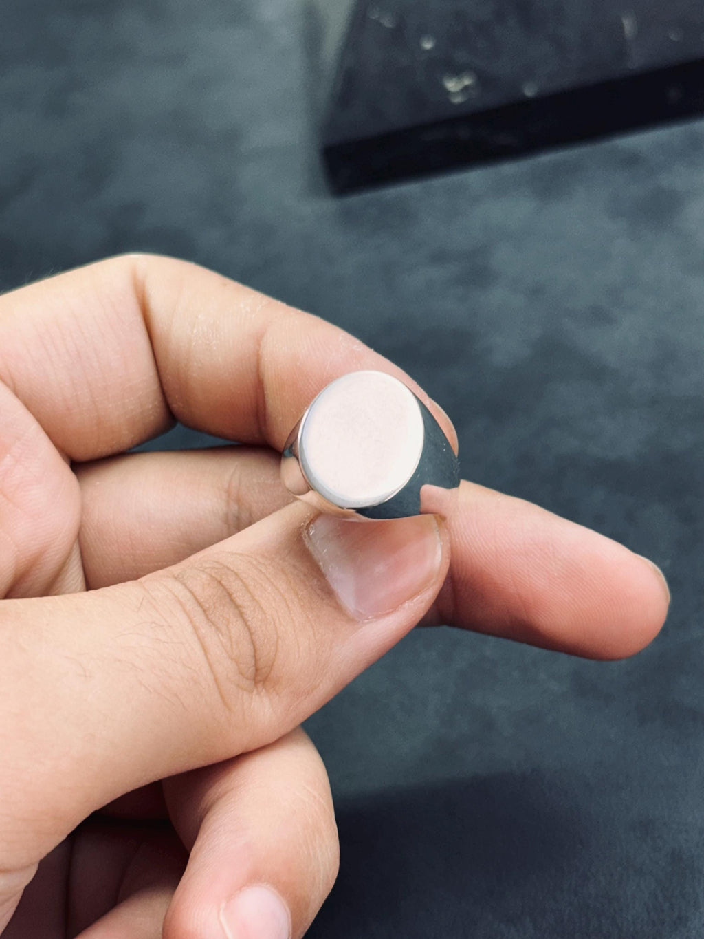 Sterling Silver Round Ring: Classic Handmade Unisex Design