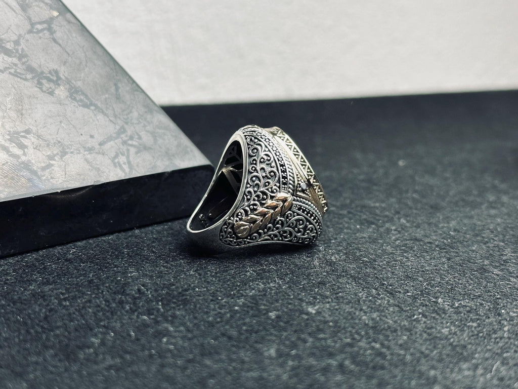 Mystic Sterling Silver Ring, Seal of Solomon Hexagram (Unisex)