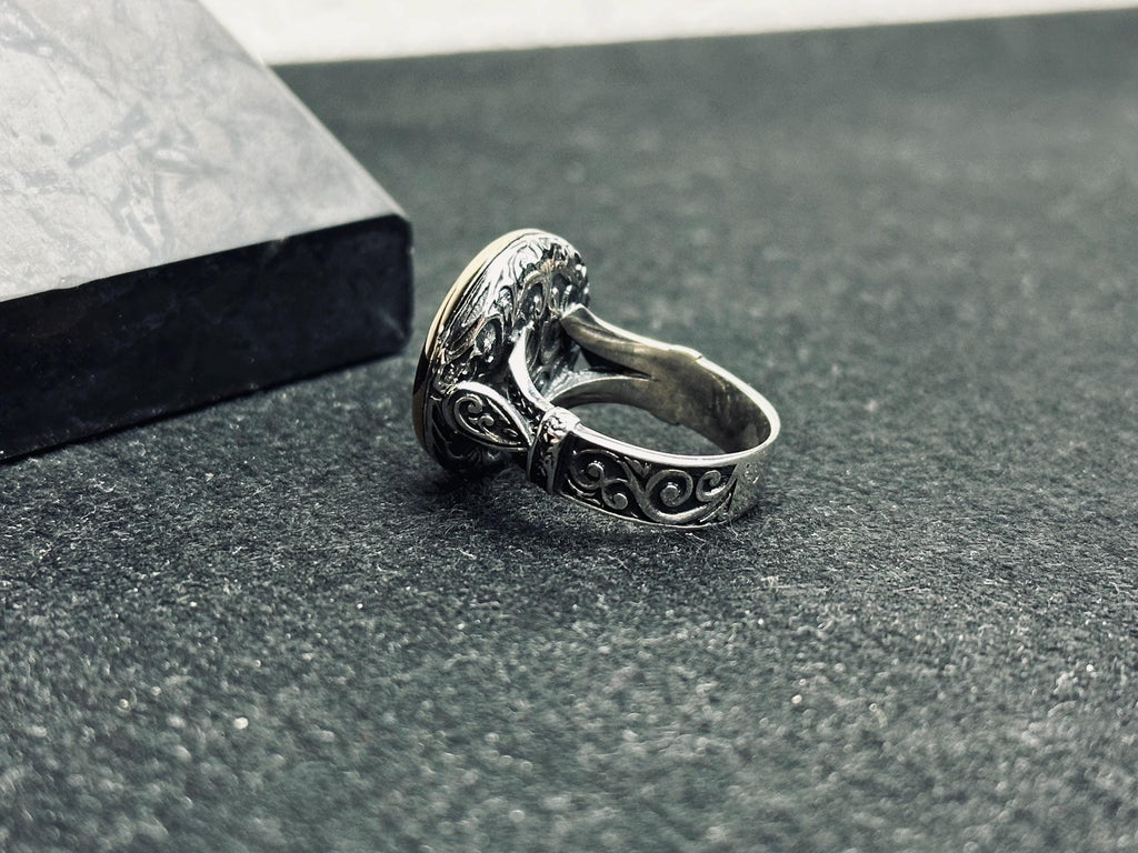 Seal of Solomon Sterling Silver Ring - Handmade Spiritual Amulet