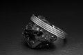 Engraved Silver Cuff Bracelet: Handmade Adjustable Design (Men's)