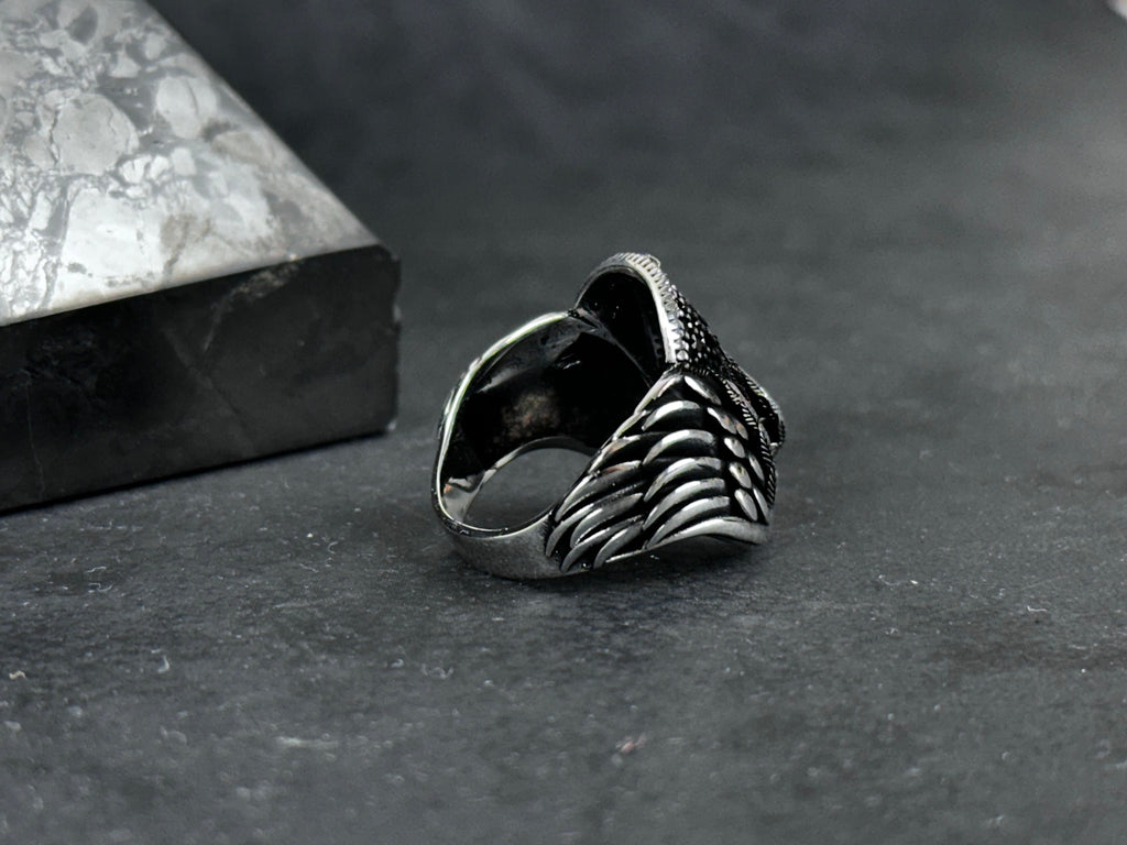 Eagle Ring: Sterling Silver Handmade - Bold Men's Statement