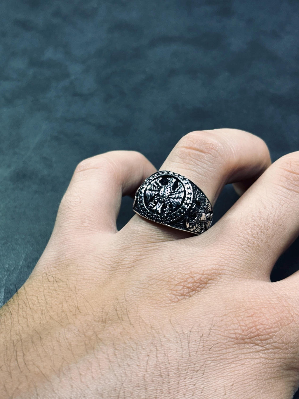 Raven Signet Ring: Sterling Silver Viking Jewelry (Handmade)