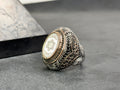 Sterling Silver Seal of Solomon Ring - Handmade Men's Statement Jewelry
