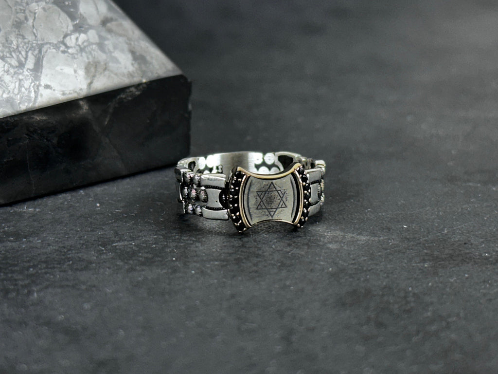 Solomon King Ring: Minimalist Sterling Silver - Handmade Modern Style