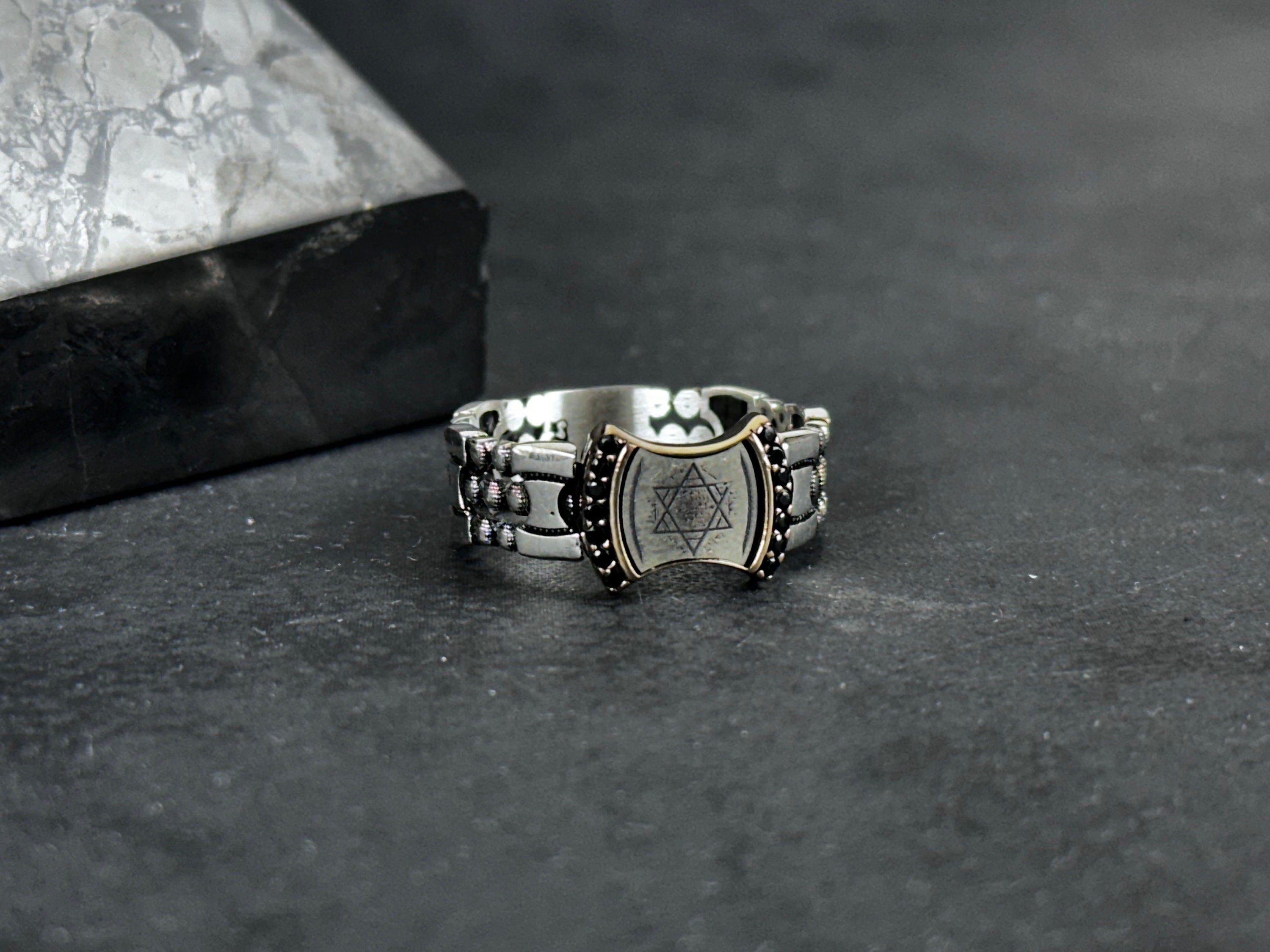 Solomon King Ring: Minimalist Sterling Silver - Handmade Modern Style