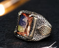 Sultanit Gemstone Ring: Sterling Silver Ottoman Design