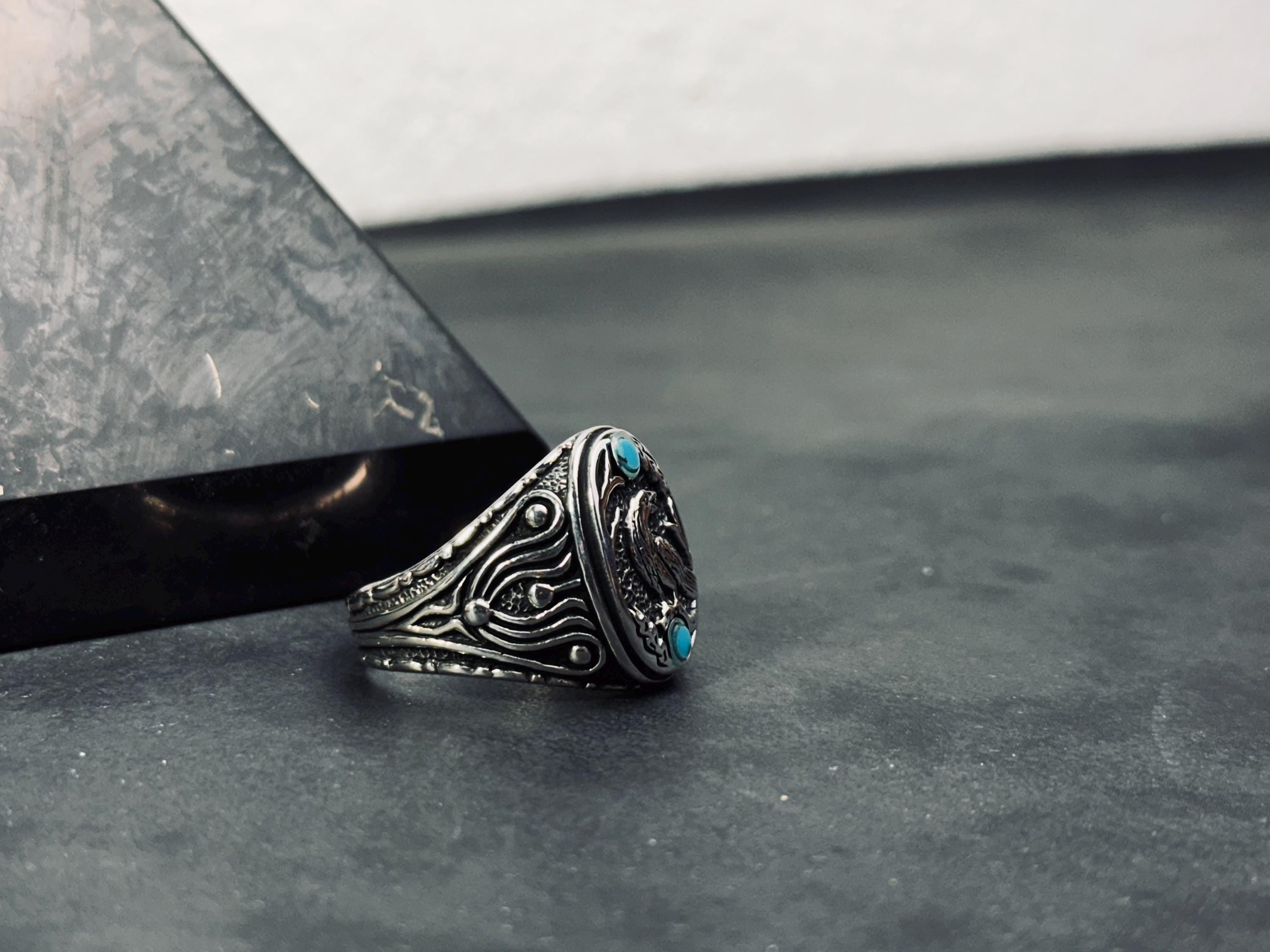 Raven Ring: Sterling Silver Tree of Life (Hand Cast, 925)