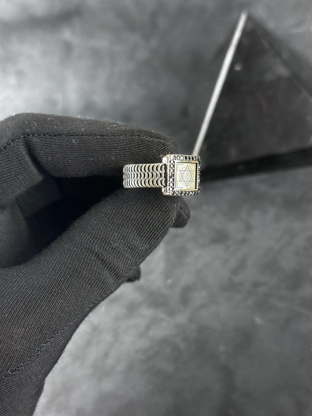 Solomon King Seal Silver Ring, Handmade Minimal Talisman (Adjustable)