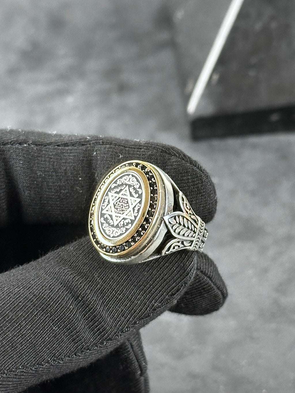Solomon Seal Ring: Sterling Silver Talisman for Protection