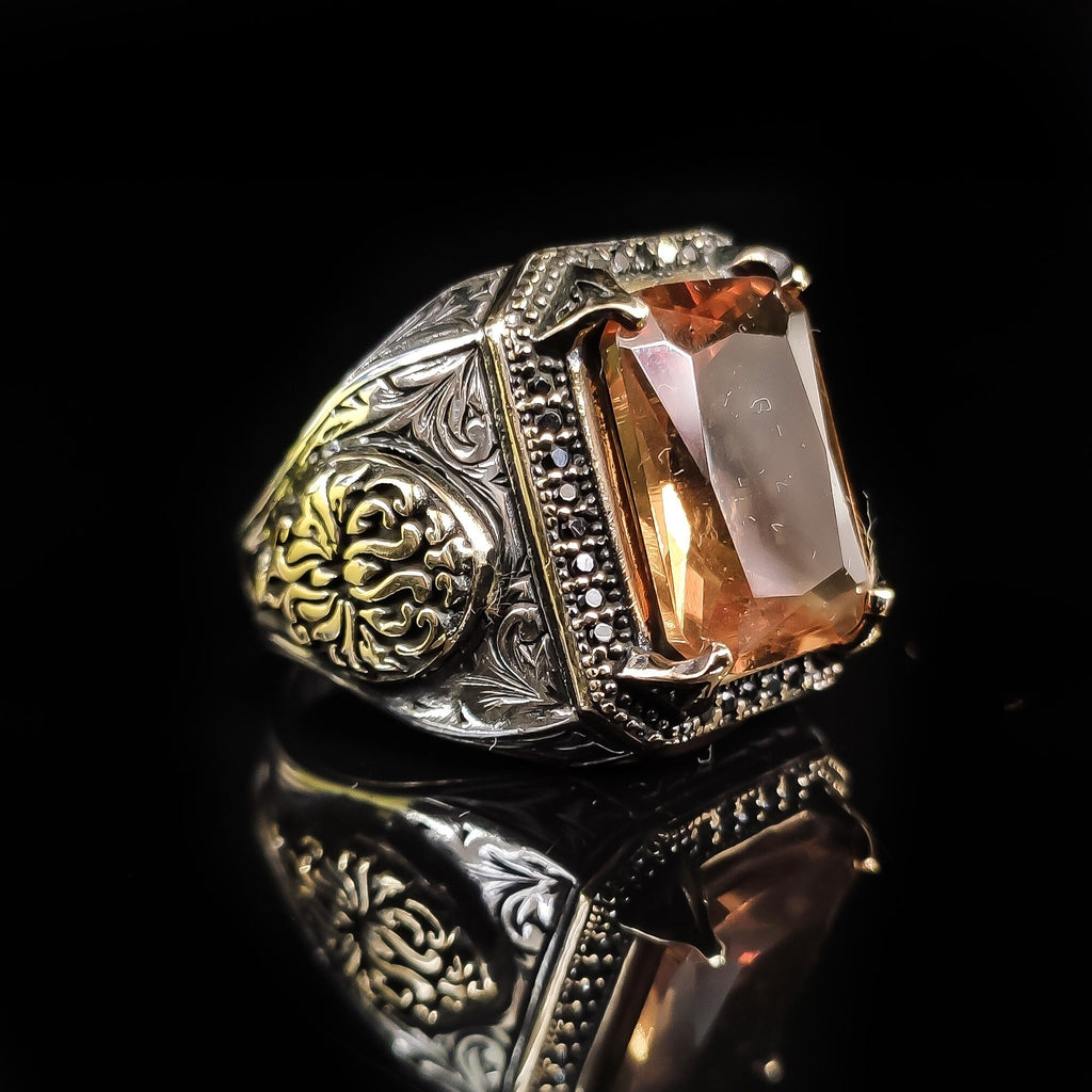 Sterling Silver Ring: Rare Sultanite Gemstone - Handmade Color Shift