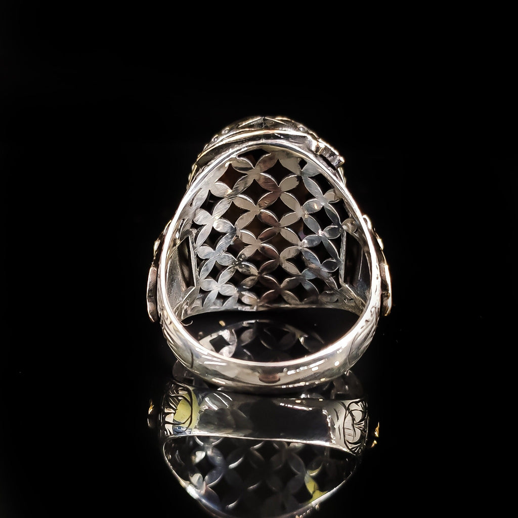 Sultanite Silver Ring, Color Change Gemstone (Men's Statement Jewelry)