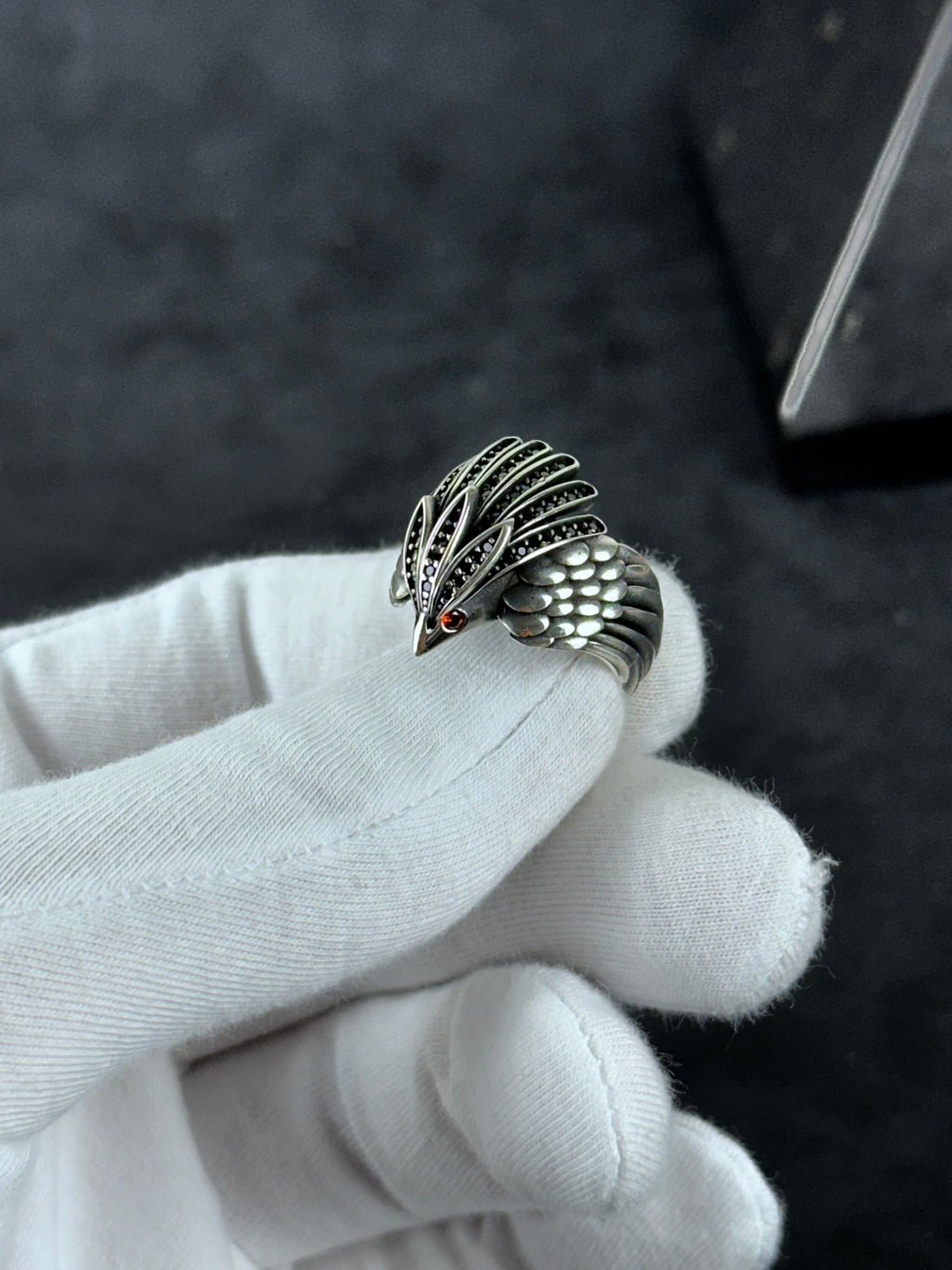 Artisan Sterling Silver Eagle Ring (Handmade, Solid 925)