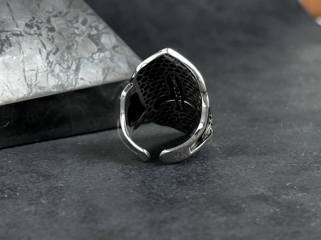 Seal of Solomon Ring: Sterling Silver Zihgir - Handmade Statement