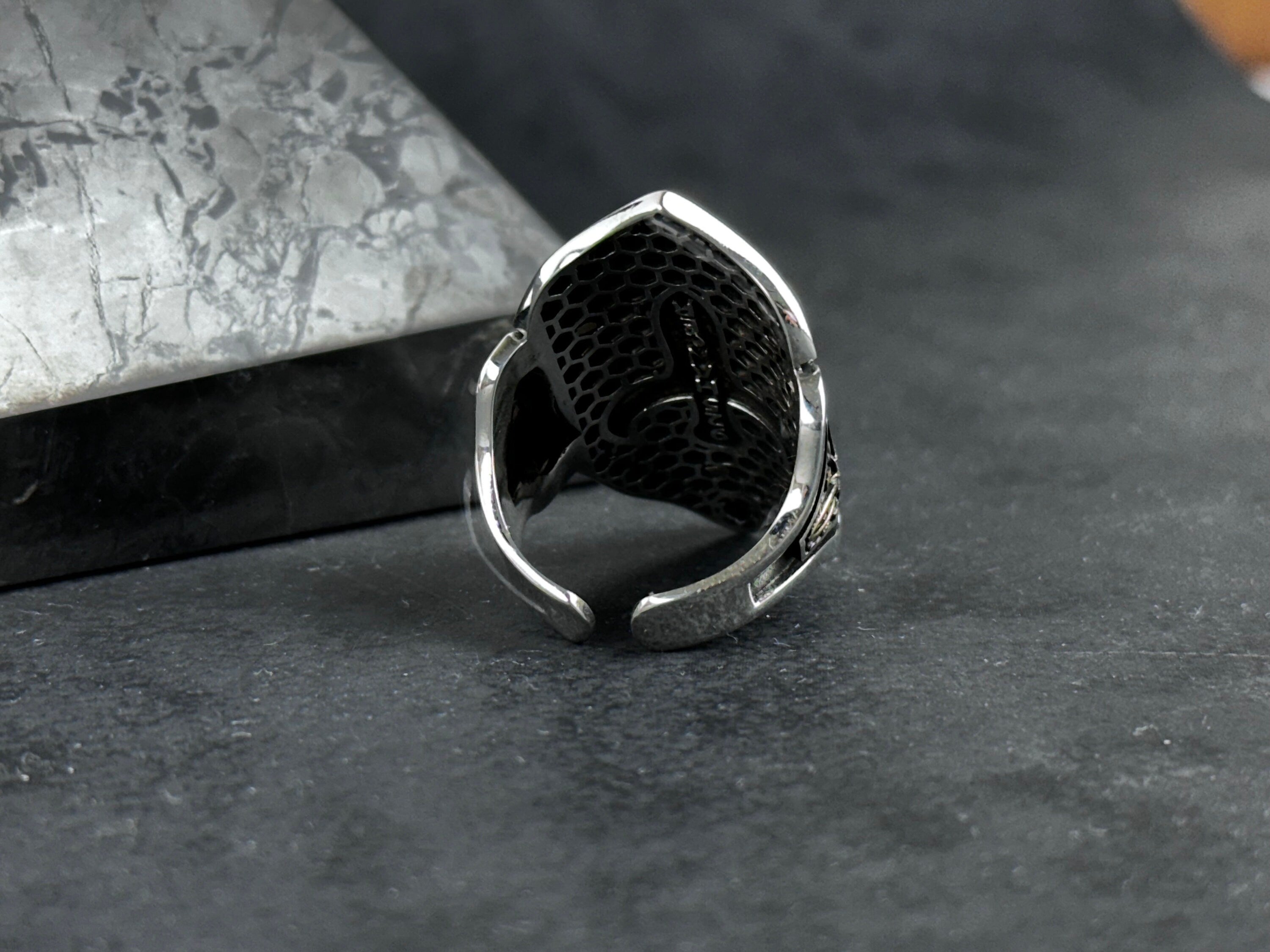 Seal of Solomon Ring: Sterling Silver Zihgir - Handmade Statement