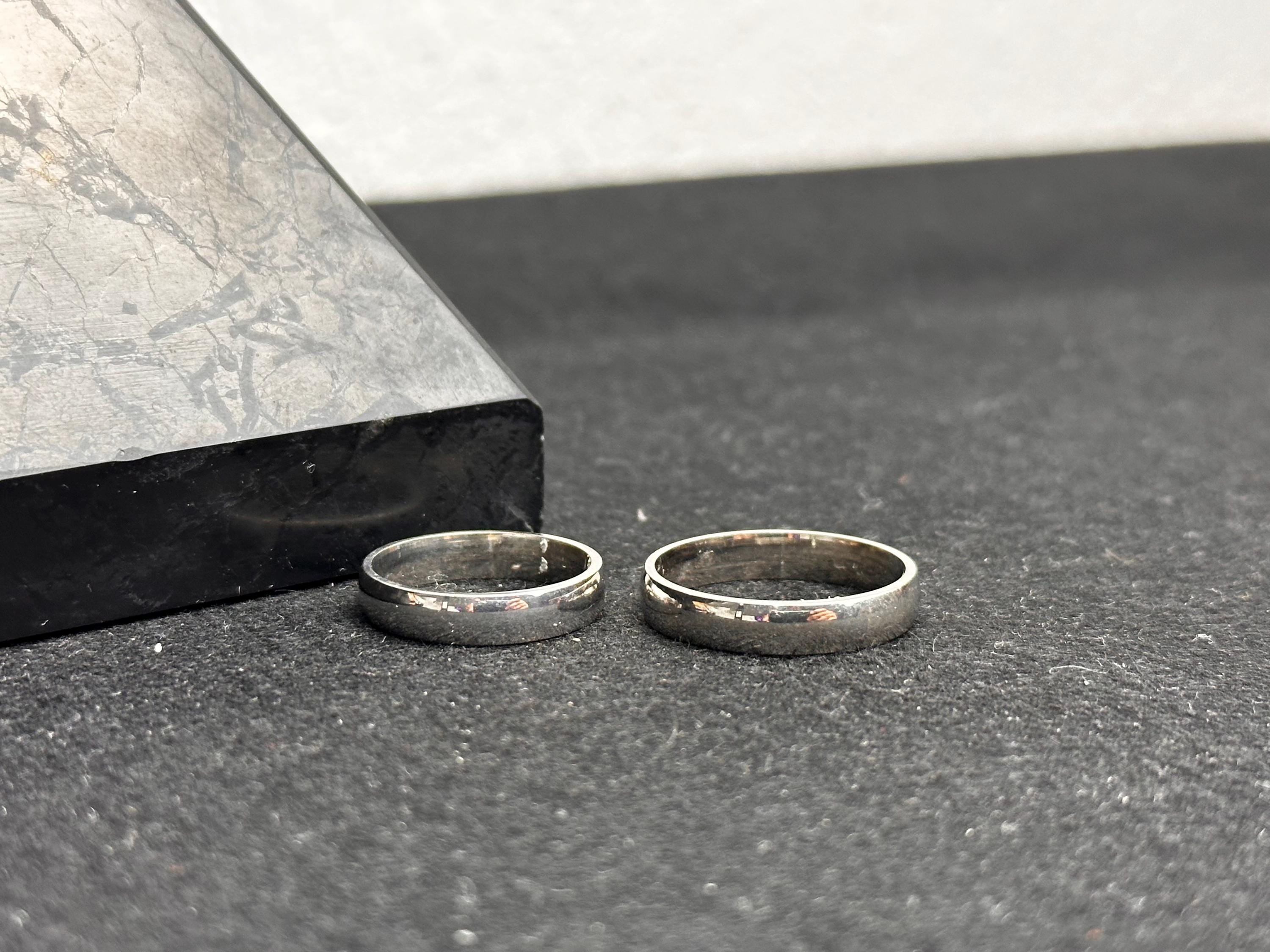 Personalized Sterling Silver Couple Rings: Adjustable Promise Rings