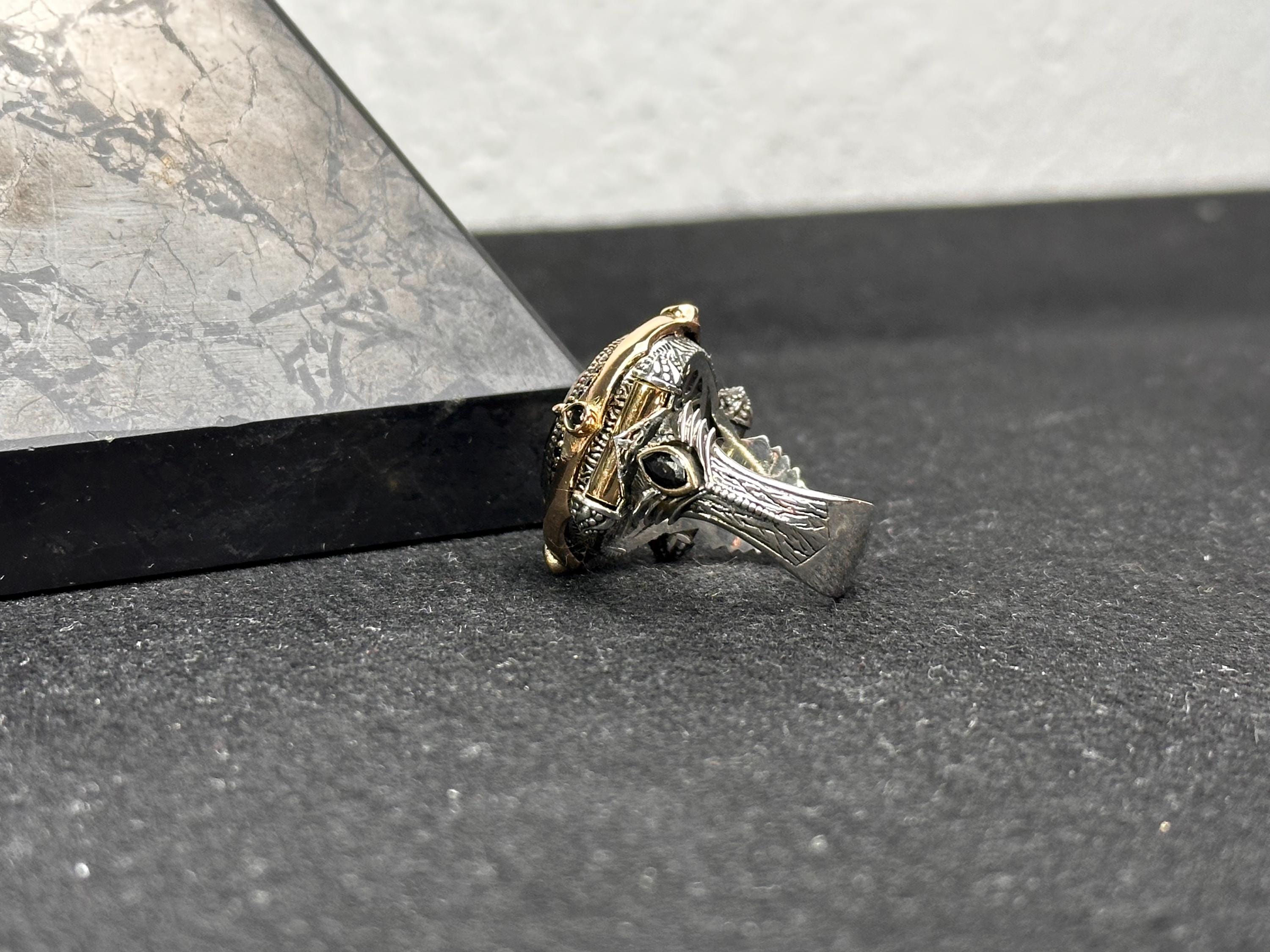 Sterling Silver Oval Ring: Handmade with Shiny CZ Stone