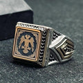 Double Headed Eagle Ring: Ottoman Inspired Jewelry (Handmade Sterling Silver)
