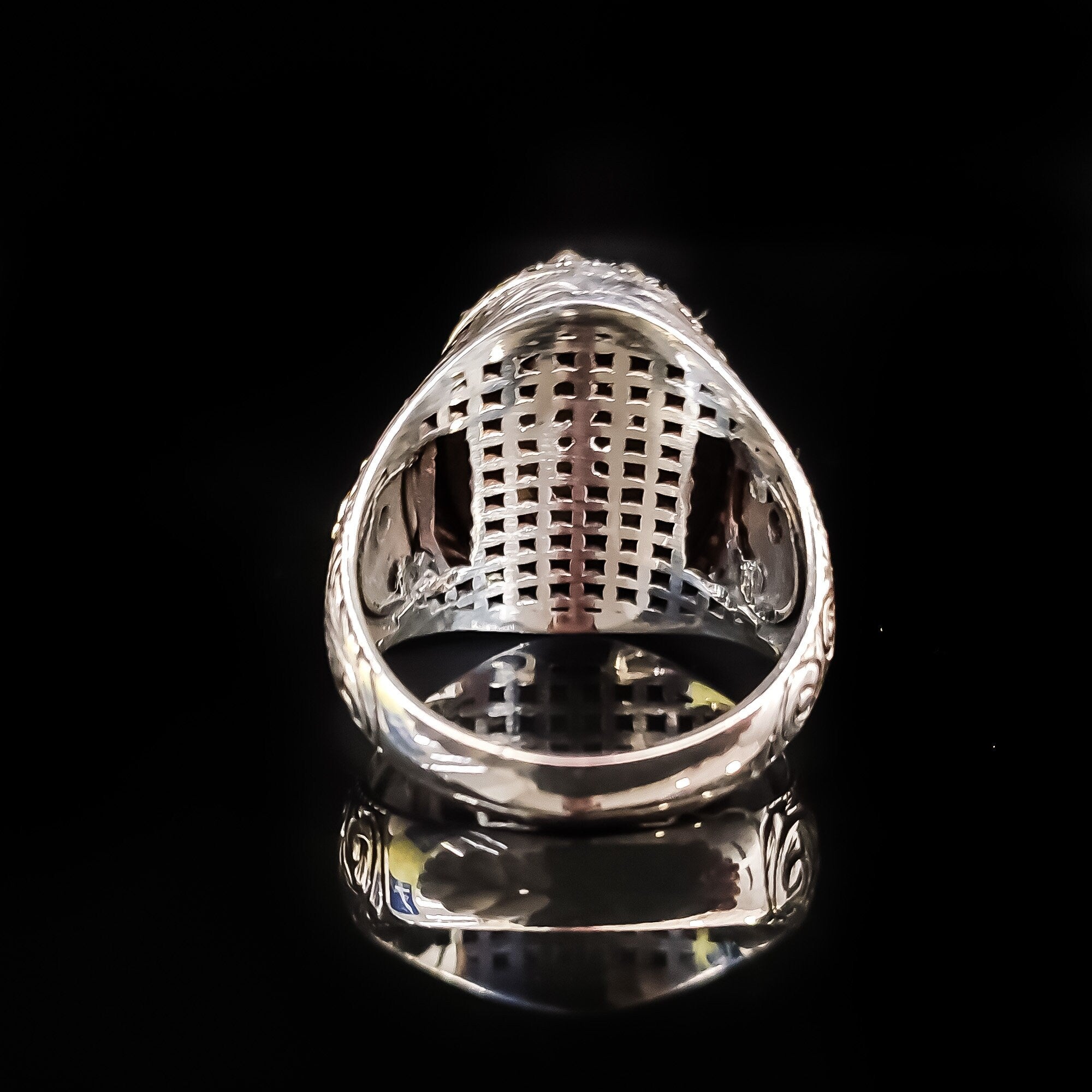 Sterling Silver Ring: Sultanit Gemstone - Handmade Abstract Style