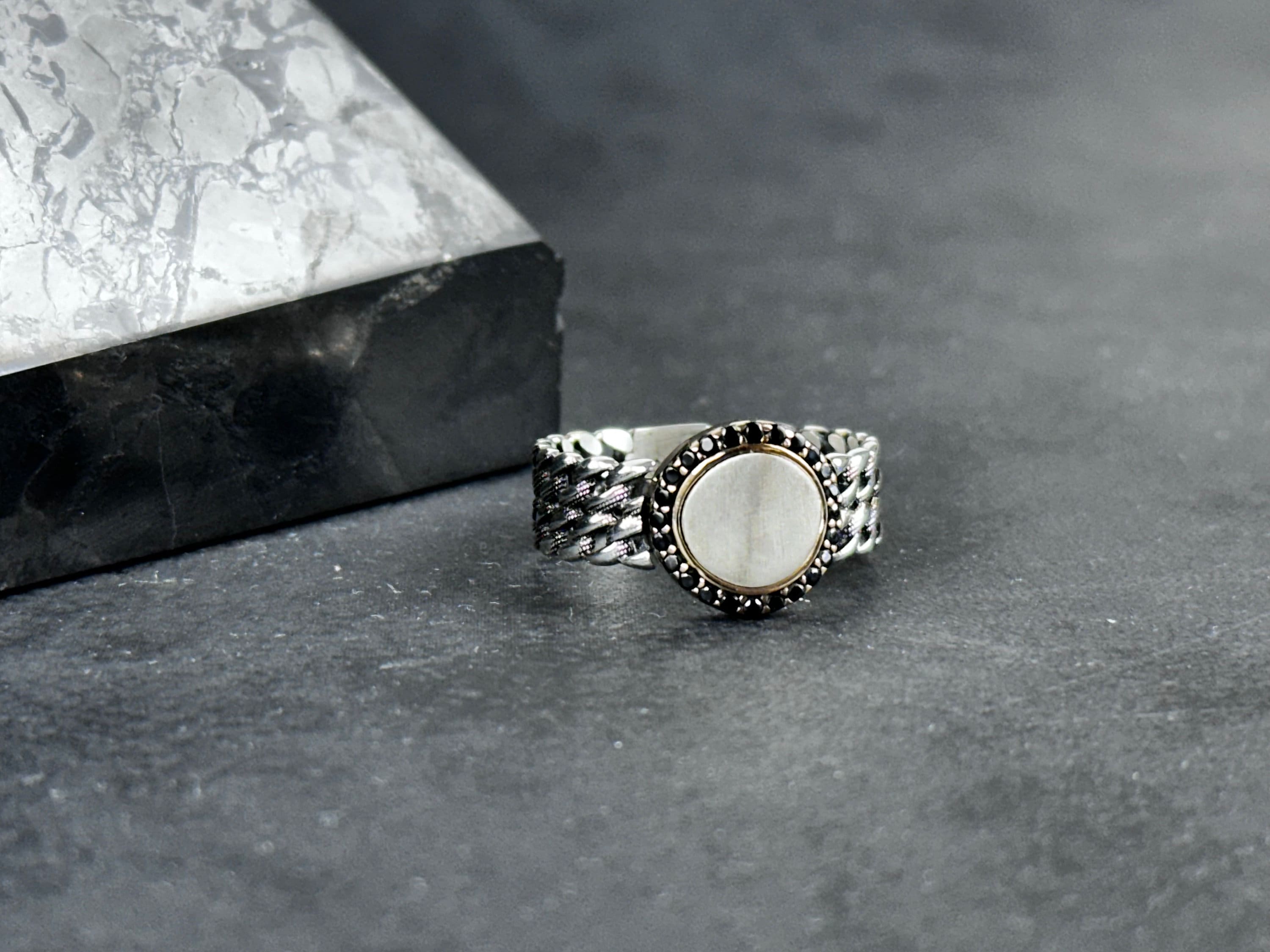 Minimalist Sterling Silver Ring: Custom Handmade, Adjustable Style