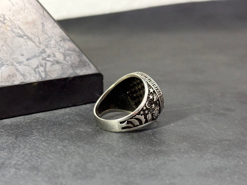 Taurus Zodiac Ring - Sterling Silver Astrology Jewelry