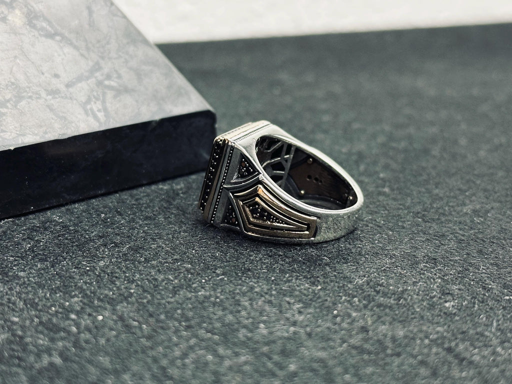Arabic Ayat Ring: Vintage Sterling Silver - Handmade Calligraphy