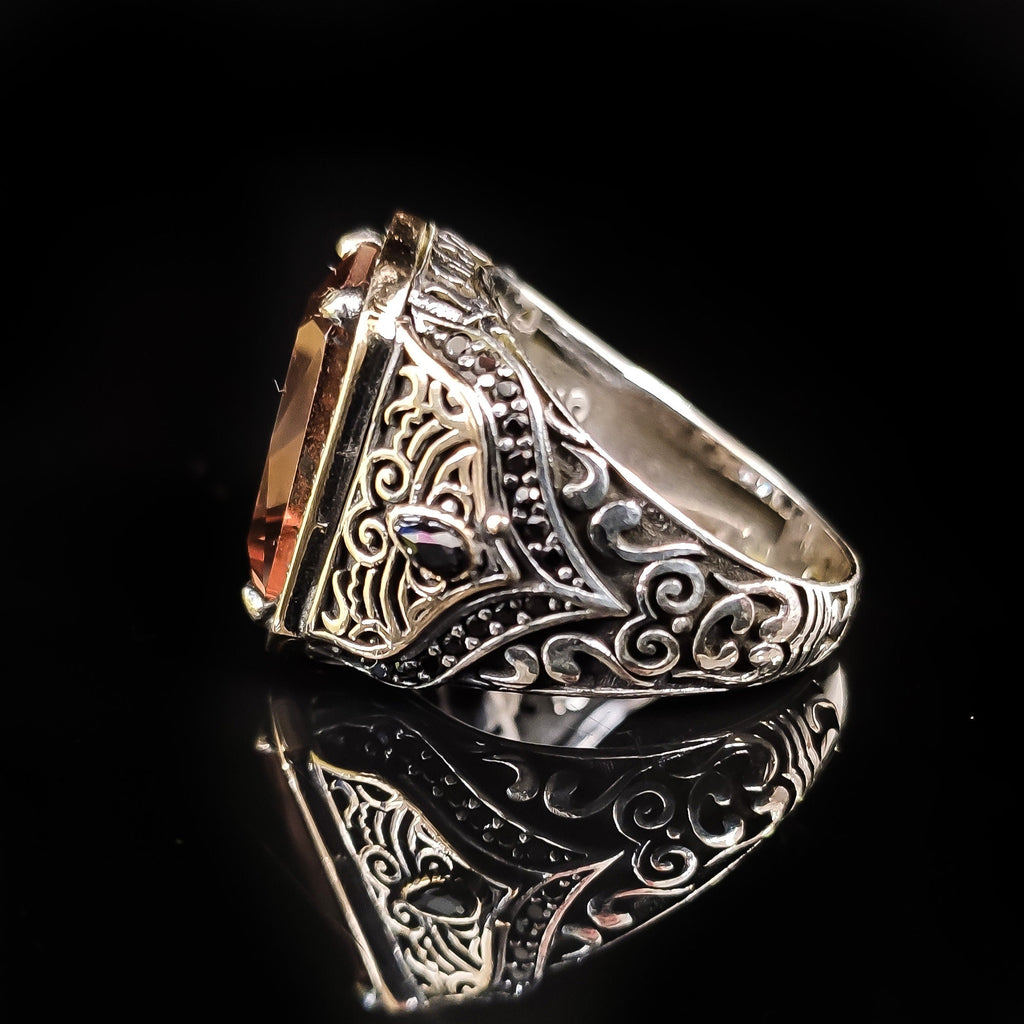 Sterling Silver Sultanite Ring, Mystic Gemstone (Color Shifts Under Light)