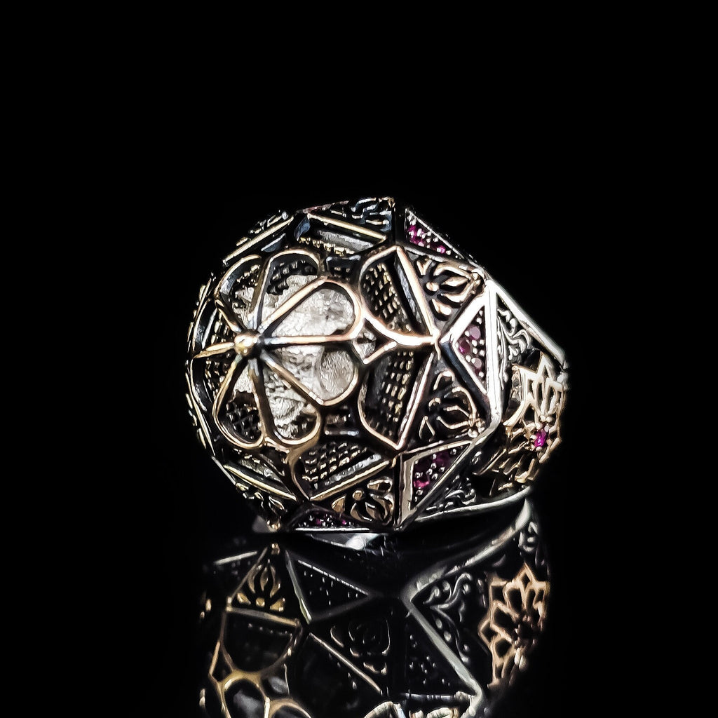 Taj Mahal Ring: Handmade Sterling Silver Statement (Men's Size Available)