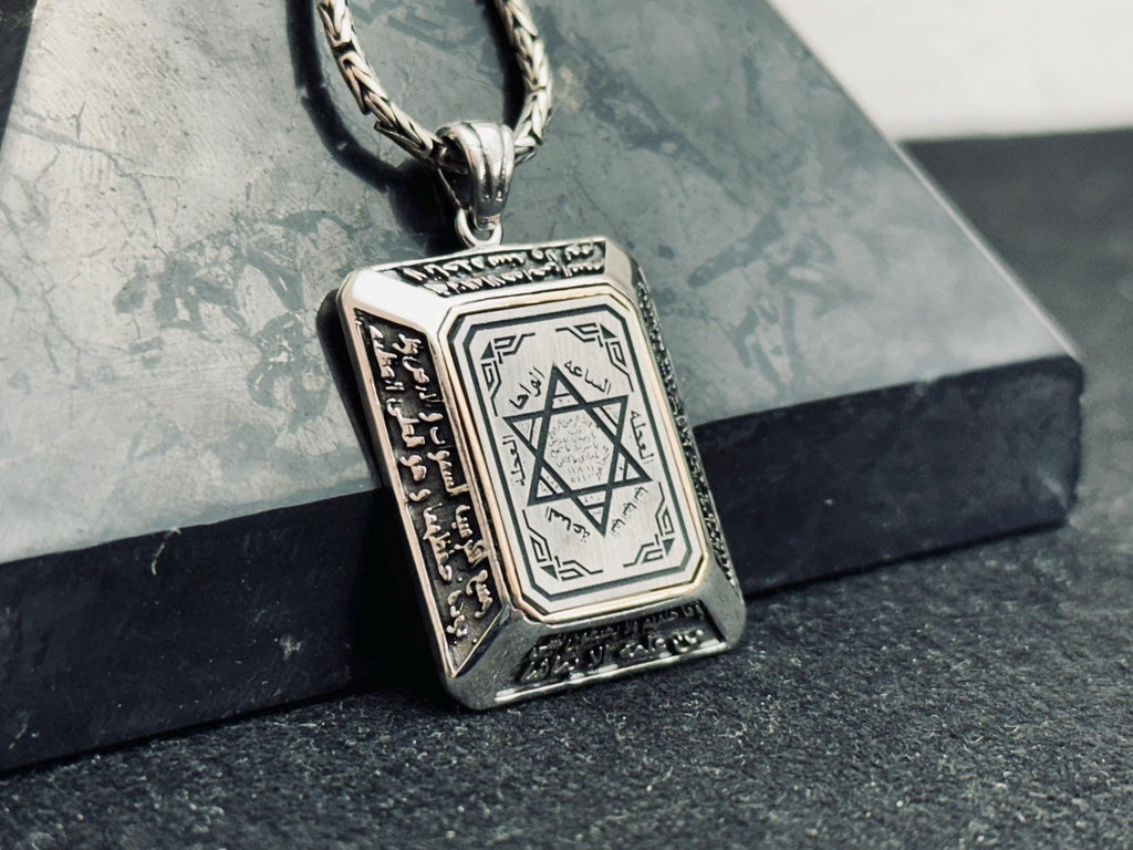 Solomon Seal Pendant: Handmade Sterling Silver - Turkish Design
