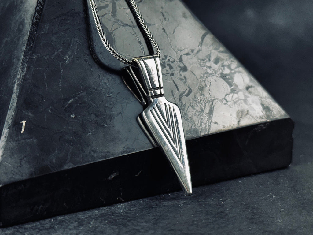 Arrowhead Necklace: Sterling Silver Boho Style - Festival Accessory