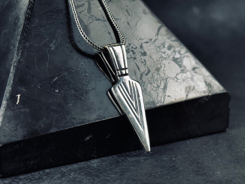 Arrowhead Necklace: Sterling Silver Boho Style - Festival Accessory