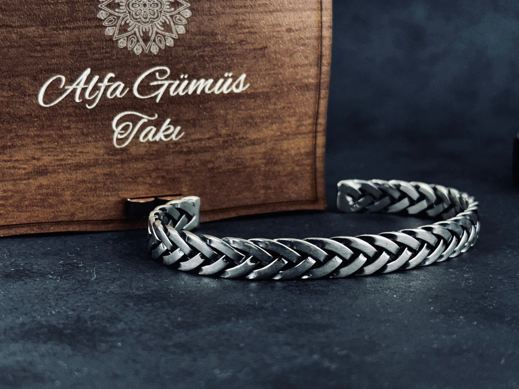 Byzantine Bracelet: Sterling Silver Ancient Rome Style (Handmade)