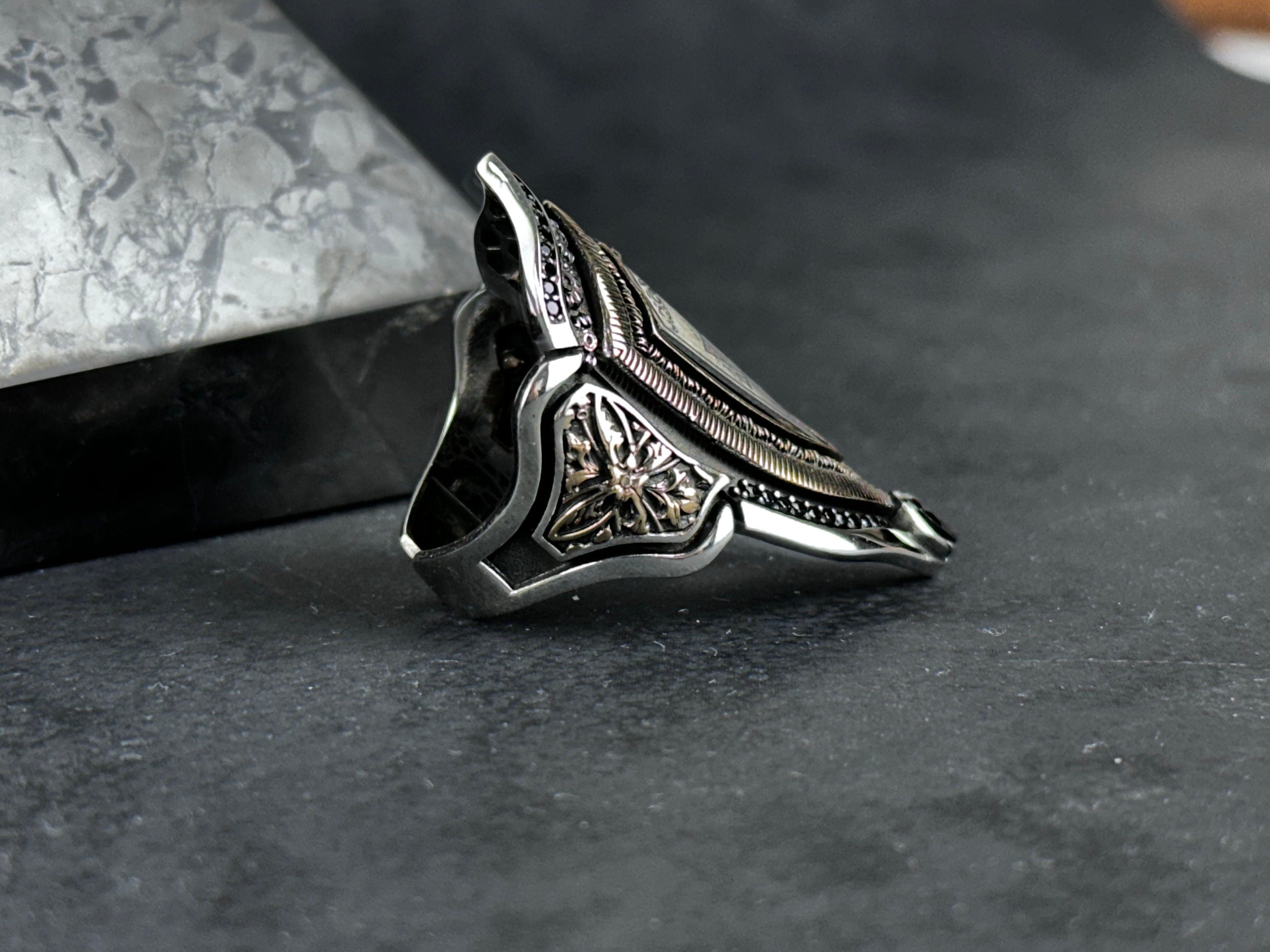 Seal of Solomon Ring: Sterling Silver Zihgir - Handmade Statement