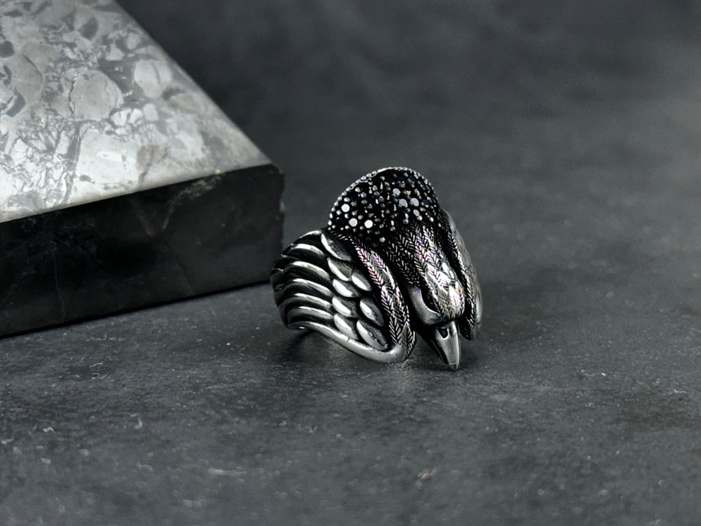 Eagle Ring: Sterling Silver Handmade - Bold Men's Statement