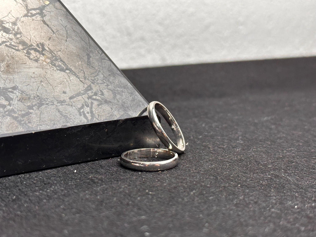 Minimalist Sterling Silver Wedding Ring: Flat Band Promise Ring