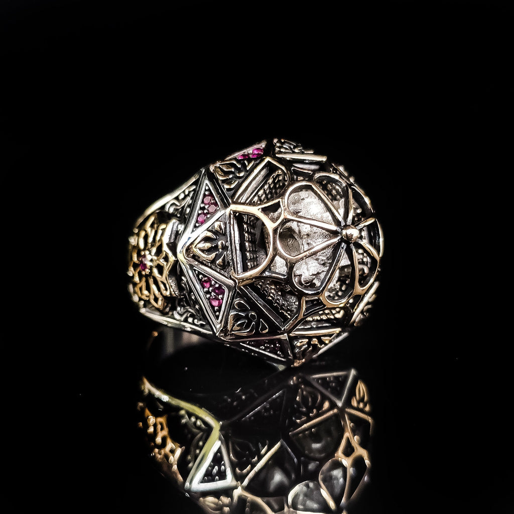 Taj Mahal Ring: Handmade Sterling Silver Statement (Men's Size Available)
