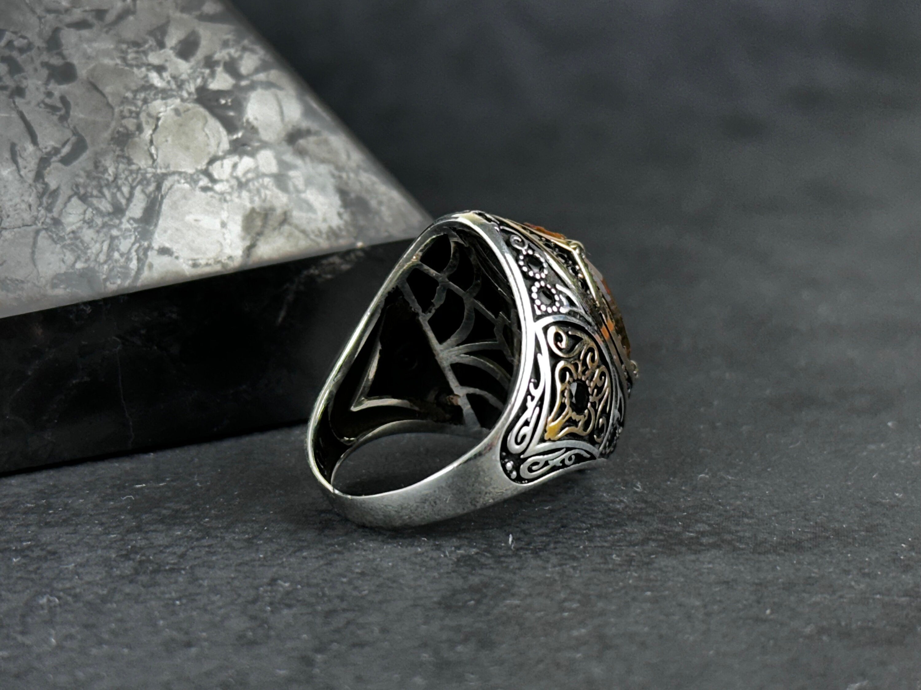 Silver Ring: Handmade with Color-Changing Sultanite - Unique Gift Boxed