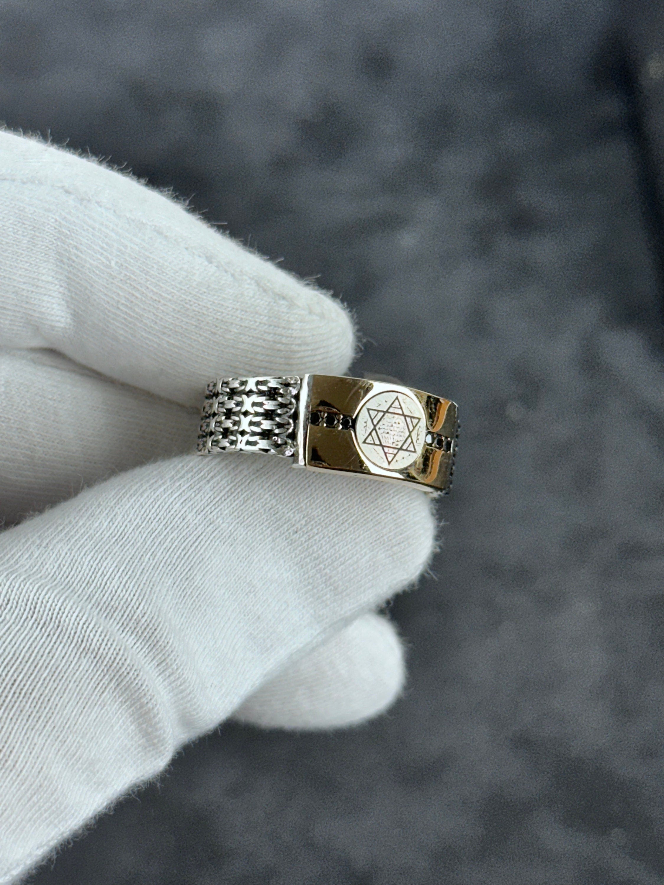 Solomon King Sterling Silver Ring, Minimalist Handmade (Adjustable)