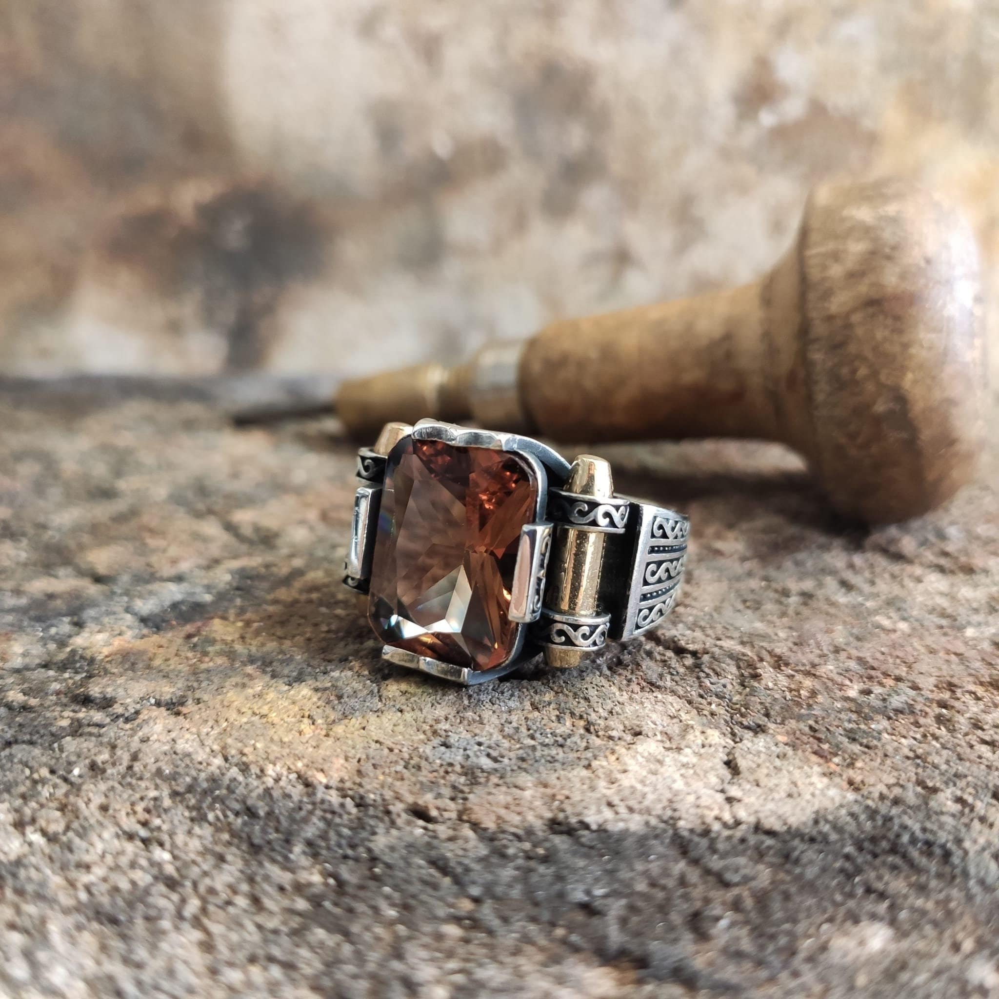 Color Changing Sultanite Ring: Sterling Silver Jewelry (Handmade)